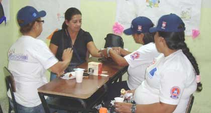  Cáritas realizó jornada médica en barrio El Río